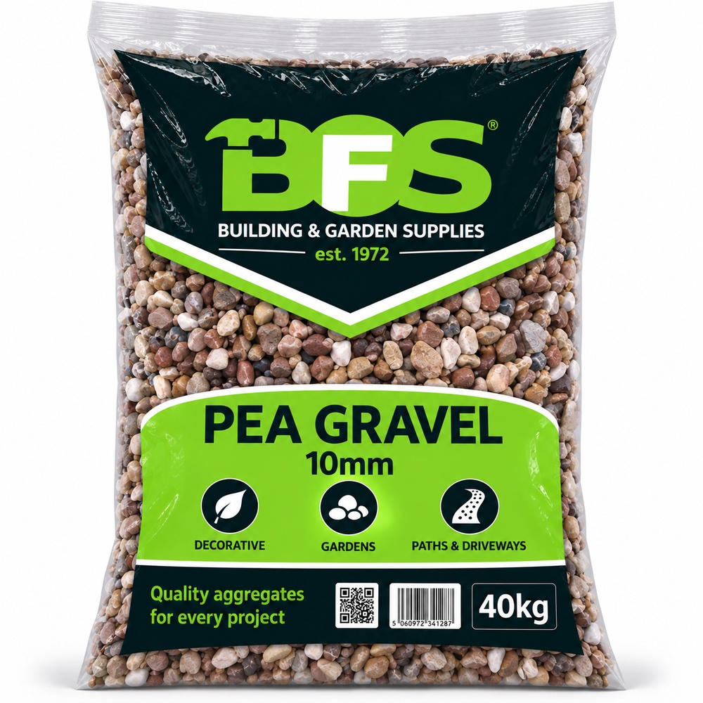 BFS-Pea-Gravel-10mm-40KG-1000x1000 10mm Pea Gravel - 40KG Bag - Image 1