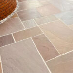 Autumn Brown Sandstone Mixed Paving Tiles - 20mm