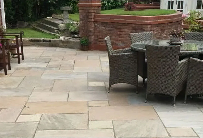 Raj green Sandstone Mixed Paving Tiles - 20mm - Image 1