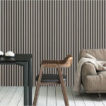 Acoustic Slat Wall Panel 2.4m x 0.6m - Grey