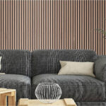 Acoustic Slat Wall Panel 2.4m x 0.6m - Walnut