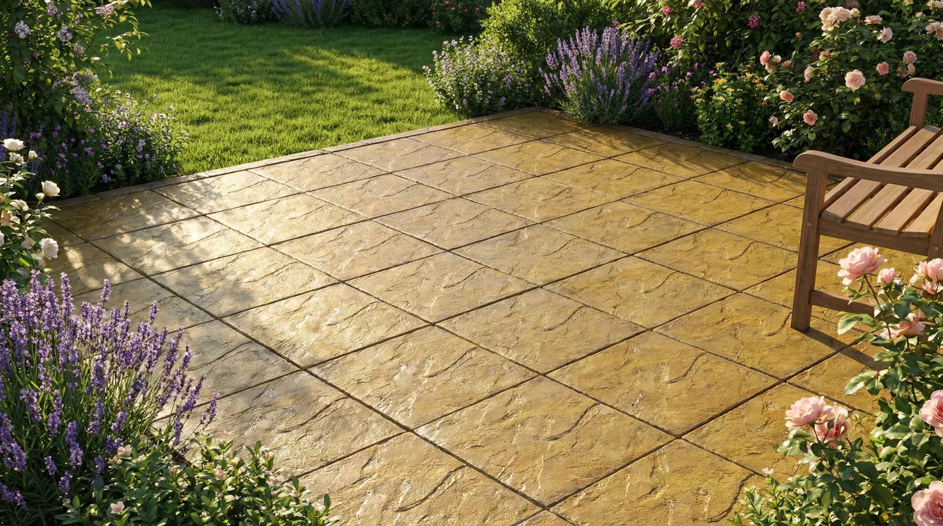 Bedale Buff Riven Slab - 450x450x38mm - Image 1