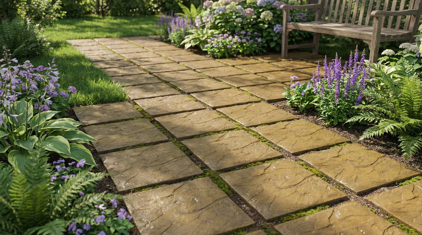 Bedale Buff Riven Slab - 450x450x38mm - Image 2