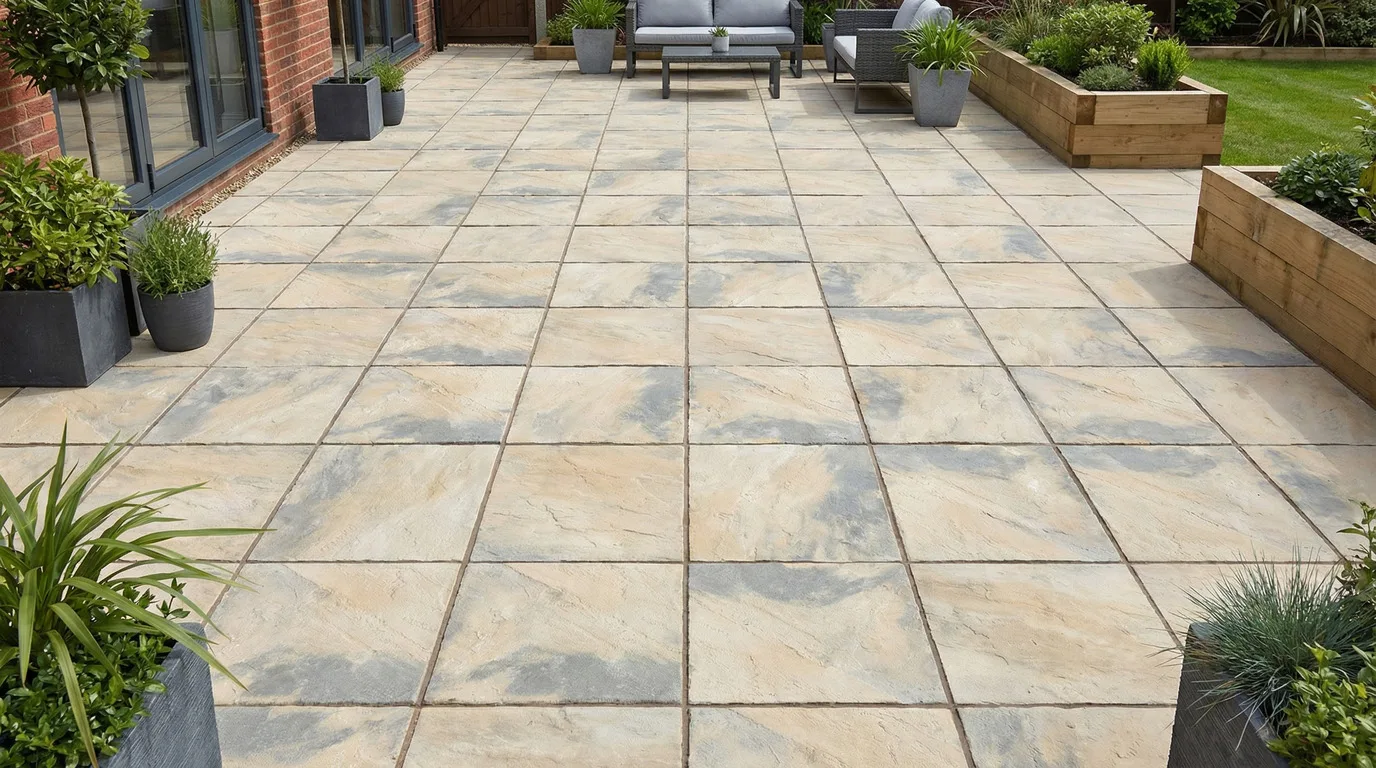 Brett Bronte Slabs Weathered Buff - 450x450x32mm - Image 5