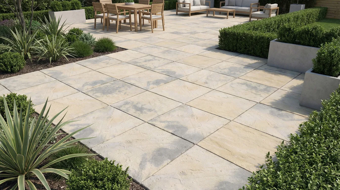 Brett Bronte Slabs Weathered Buff - 450x450x32mm - Image 1