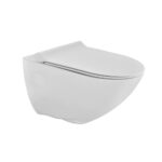 Rimless Wall Hung WC With UF Soft Close Seat Cover