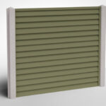 SmartFence Flatpack Fence Panels - Olive Green