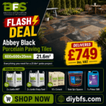Abbey Black Porcelain Flash Deal (Local Delivery Only)